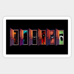 Monsters Behind All The Doors Magnet